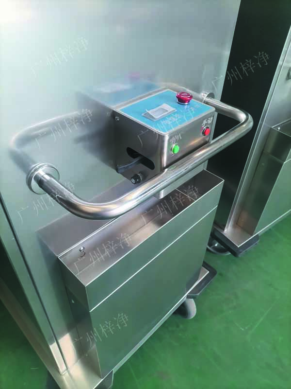 密闭式灭菌器械物品电动转运车产品结构细节 密闭式灭菌器械物品电动转运车