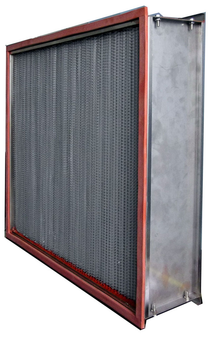 耐高温高效过滤器能够在高温环境下长时间稳定运行,满足制药生产过程中高温蒸汽消毒、烘干等工艺需求。 制药厂耐高温高效过滤器的设计特点